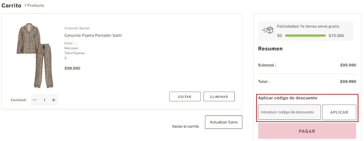 clic en el cupón