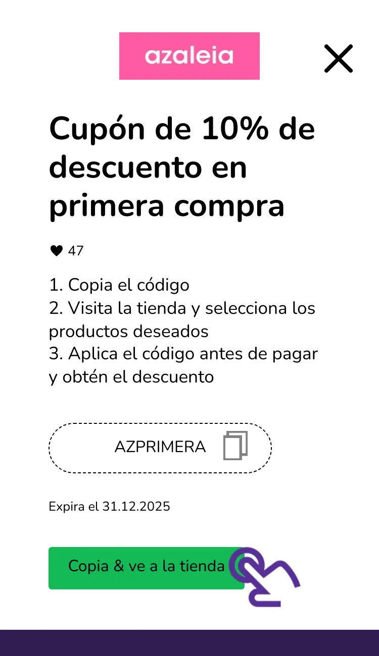 clic en el cupón