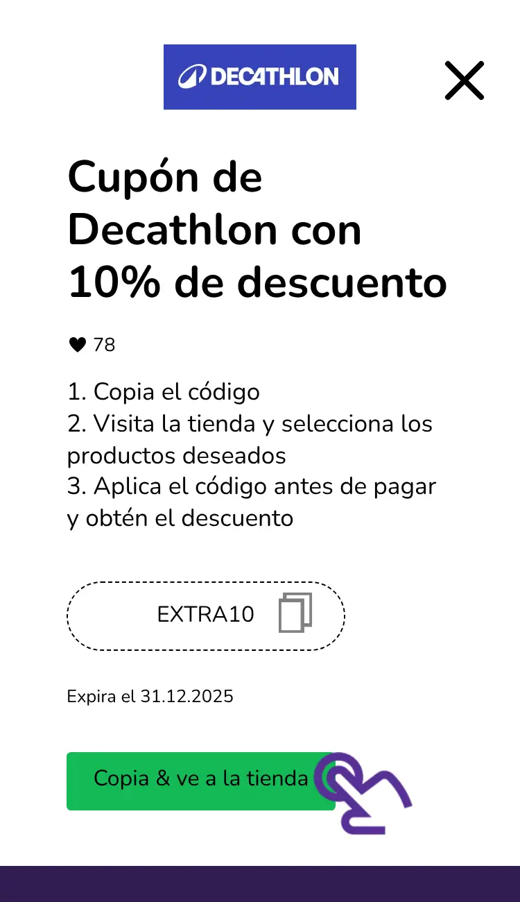 clic en el cupón