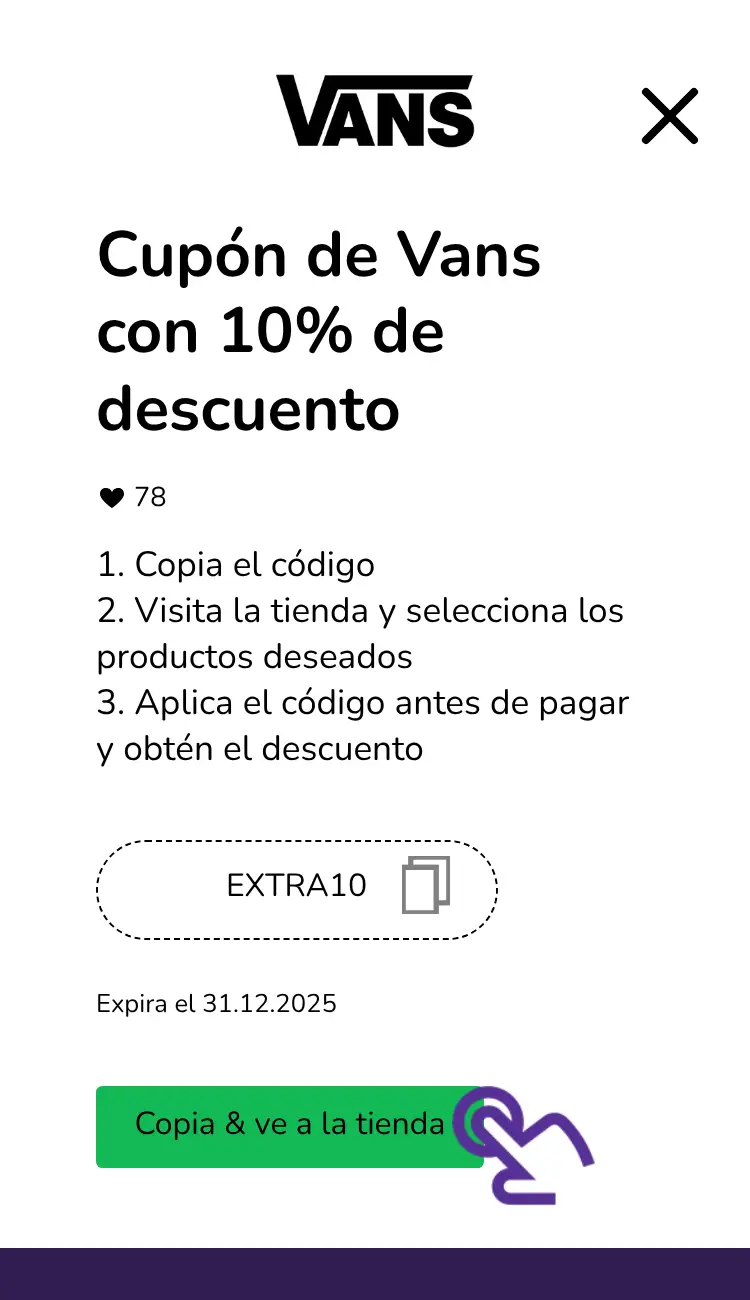 clic en el cupón