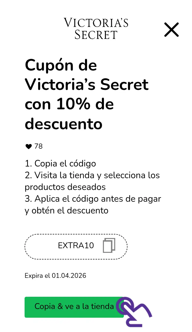 clic en el cupón