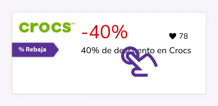 clic en el descuento
