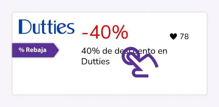 clic en el descuento