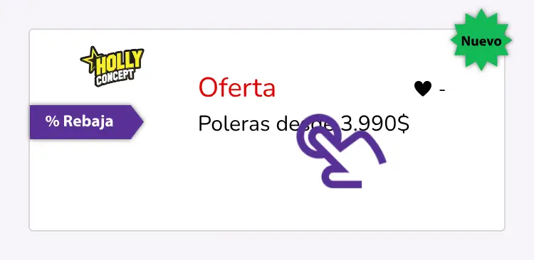 clic en el descuento