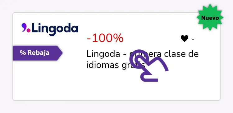 clic en el descuento