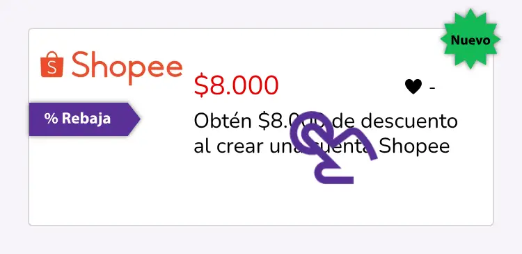 clic en el descuento