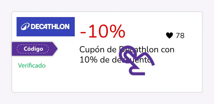selección de cupón