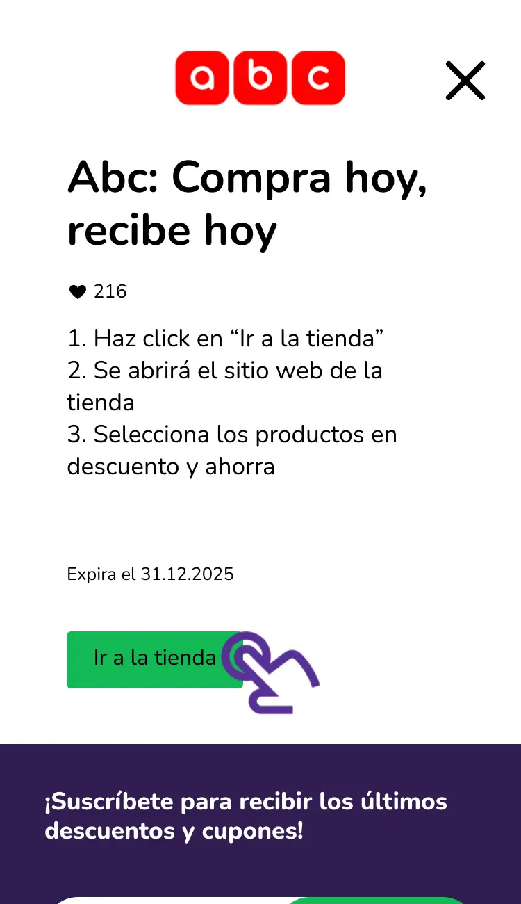 visitar la tienda con descuentos