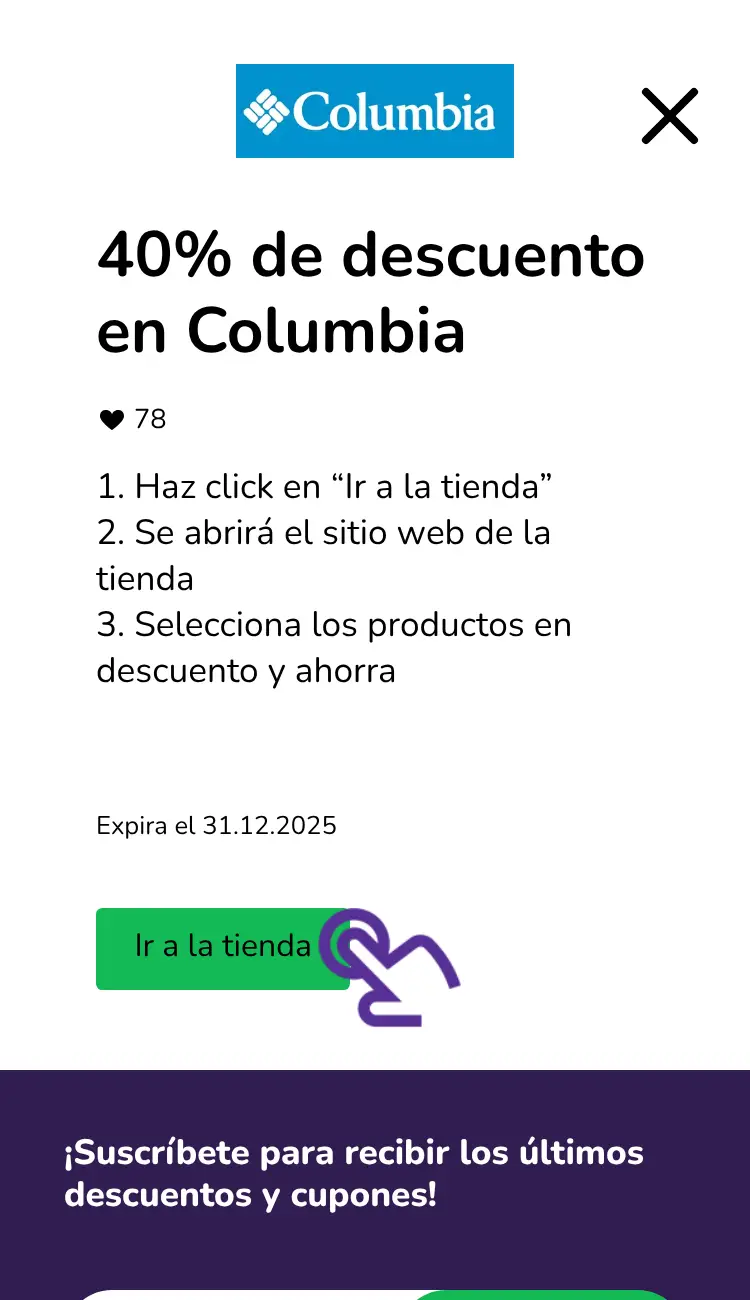 visitar la tienda con descuentos