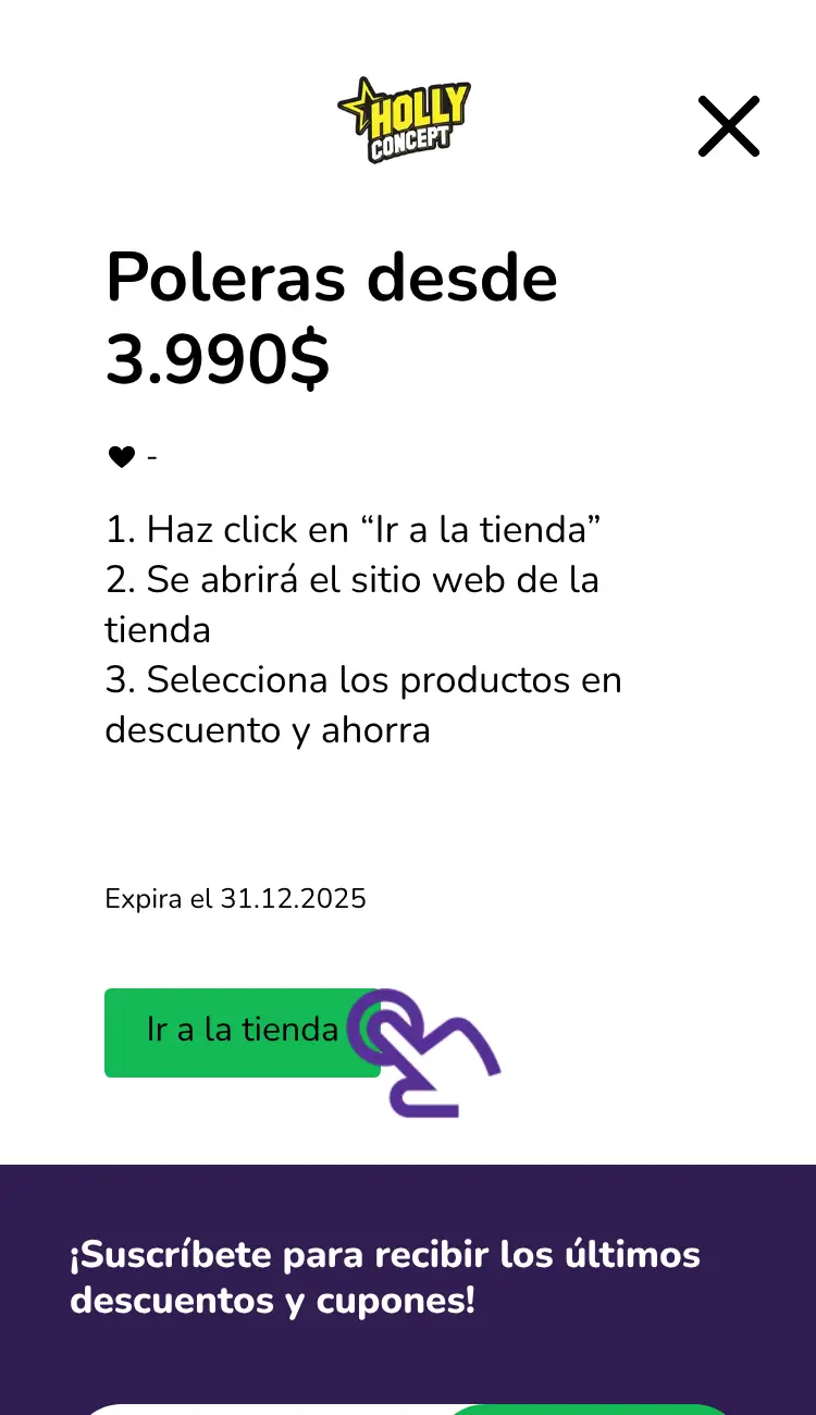 visitar la tienda con descuentos