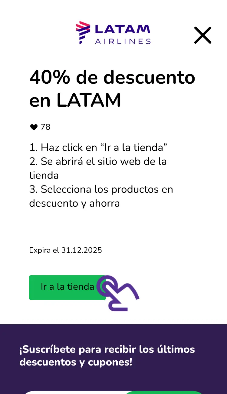 visitar la tienda con descuentos
